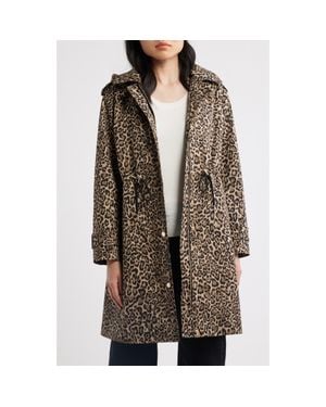 Michael Kors Hooded Trench Coat - Brown