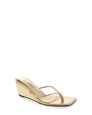 Jeffrey Campbell Simplicity Wedge Flip Flop - Natural