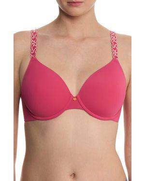 Natori Pure Luxe Underwire T-Shirt Bra - Red