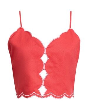 DELUC Muro Scallop Top - Red