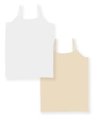 Malibu Sugar Two Solid Camis - White
