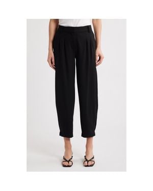 Wit & Wisdom Skyrise Pleated Barrel Pants - Black