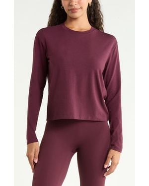 Zella New Take Long Sleeve T-Shirt - Purple