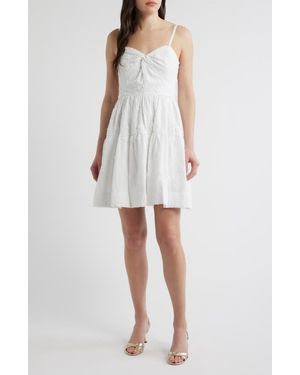 Lilly Pulitzer Bennet Butterfly Appliqué Minidress - White