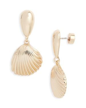 Nordstrom Scallop Shell Drop Earrings - White