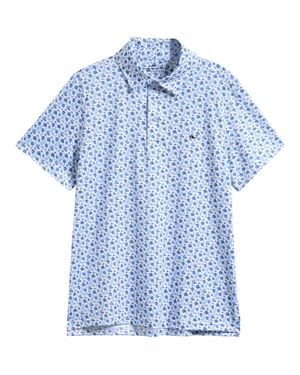 Vineyard Vines Kids' Print Polo - Blue