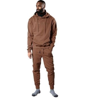 Woodpecker Cotton Sweatsuit - Brown
