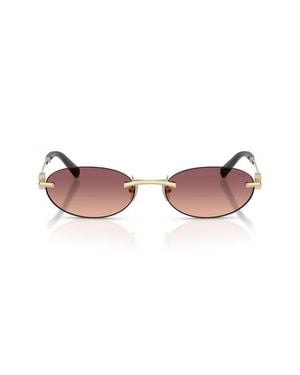 Tiffany & Co. 56Mm Oval Sunglasses - Pink