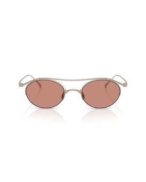 Armani 49Mm Oval Sunglasses - Pink