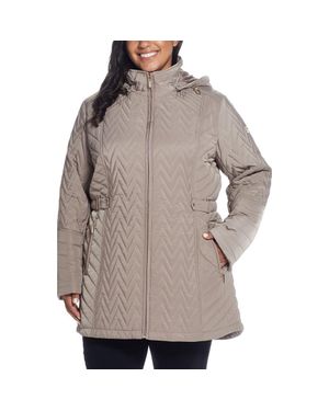 Gallery Chevron Quilt Jacket - Gray