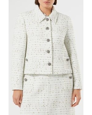 Marina Rinaldi Trionfo Tweed Jacket - Gray