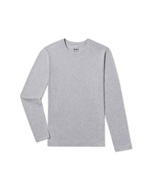 Pact Luxe Essential Slim Long Sleeve Tee Made With Organic Cotton - Gray