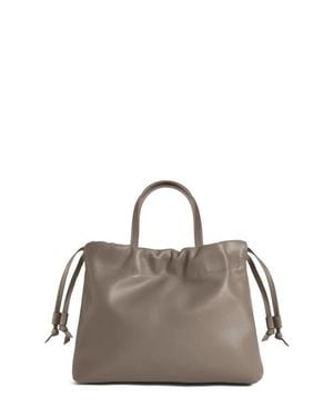LEMIZ Medium Asisi Convertible Leather Crossbody - Brown
