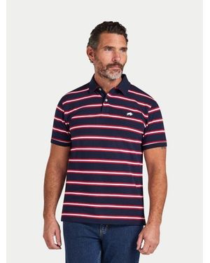 Raging Bull Triple Stripe Pique Polo Shirt - Red