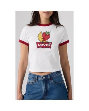 Levi's X Sky High Farm Goods Baby Ringer T-Shirt - White