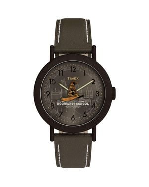 Timex Harry Potter X Timex Weekender Sorting Hat 37Mm Leather Strap Watch - Black