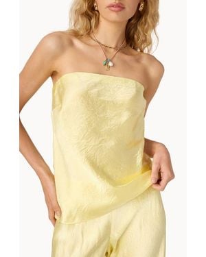 Cami NYC Palma Strapless Top - Yellow