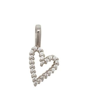 MADE BY MARY Cz Heart Charm - Metallic