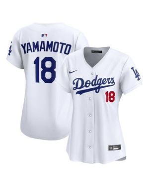 Nike Dri-Fit Yoshinobu Yamamoto Los Angeles Dodgers Home Limited Jersey - White