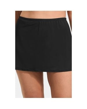 Lands' End Plus Size Slender Suit Swim Skirt - Black