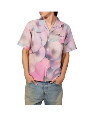 Pleasures X Richard Bernstein Pearl Print Camp Shirt - Red