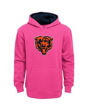 Outerstuff Girls Youth Chicago Bears Prime Pullover Hoodie - Pink