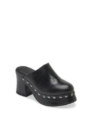 Chocolat Blu Hester Platform Clog - Black