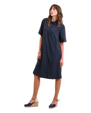 Celtic & Co. Short Sleeve Swing Dress - Blue
