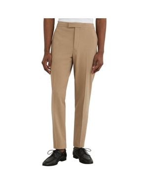Reiss Found Slim Fit Pants - Natural