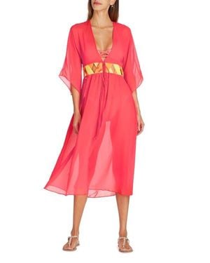 VALIMARE Rio Bandage Cover-Up Robe - Pink