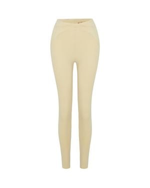Pcfg Legging With Stitch Detail - Yellow