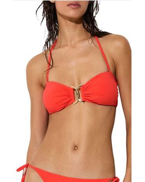 Reiss Johannah Bikini Top - Red