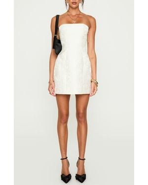 Princess Polly Heaven Sent Strapless Minidress - White