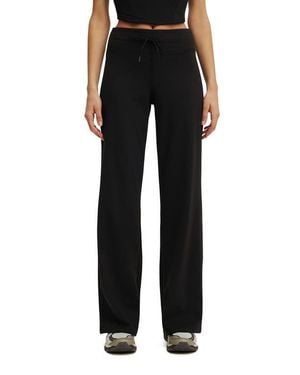 Cotton On Active Ultra Soft Tie Front Wide Leg Pant - Black