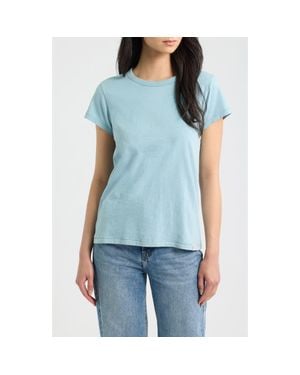 Rag & Bone The Slub Cotton T-Shirt - Blue