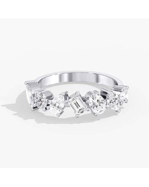 Everlee Seven Stone Multi-Shape Lab Diamond Band - Metallic