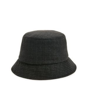 Robert Barakett Micro Check Bucket Hat - Black