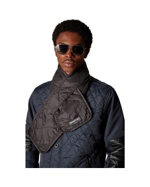 Members Only Quilted Scarf - Black