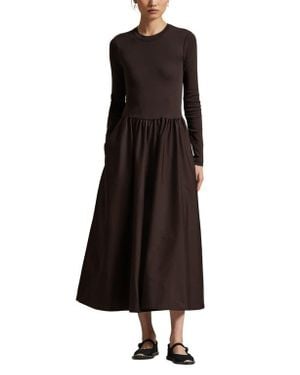 Polo Ralph Lauren Long Sleeve A-Line Dress - Black