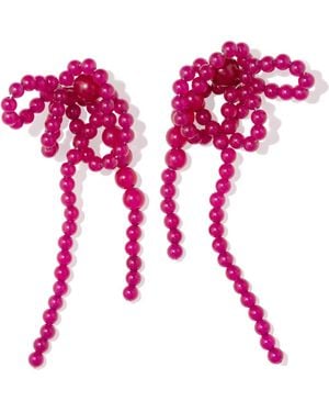 Completedworks Chalcedony Beaded Drop Earrings - Pink