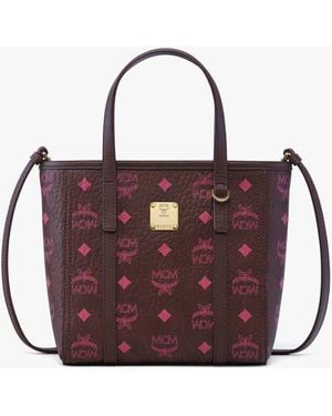 MCM Toni Top-Zip Shopper - Red