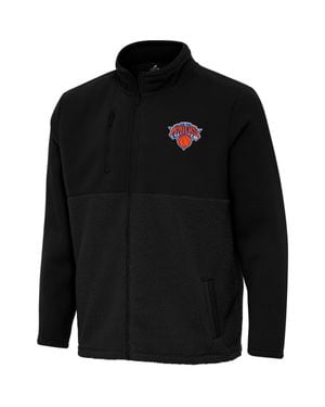 Antigua New York Knicks Daily Fused Full-Zip Jacket - Black