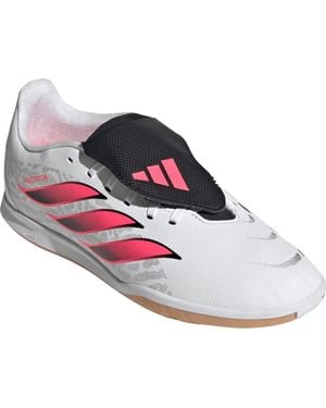 adidas Kids' Predator Club Foldover Tongue Sala Indoor Soccer Shoe - White