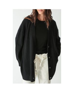 Electric and Rose Everyday Wool & Cashmere Cardigan - Black