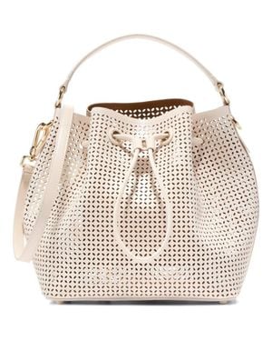 Cole Haan Lidia Perforated Leather Bucket Bag - Multicolor