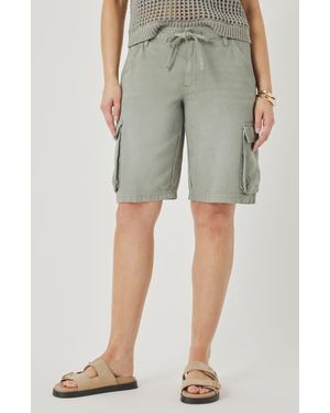 Splendid Denim Cargo Shorts - Green