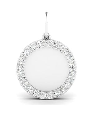 Everlee Diamond Medallion Lab Diamond Charm - White
