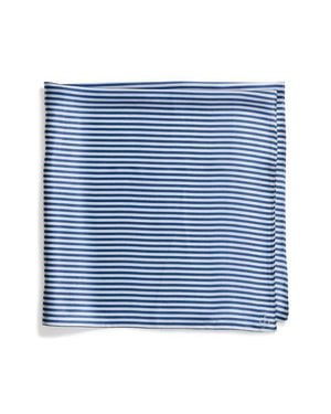 Rag & Bone Gail Stripe Silk Scarf - Blue