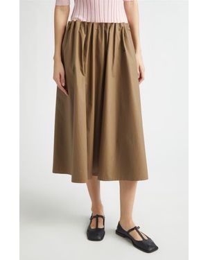 Nackiyé Summer Wine Cotton Twill Skirt - Natural