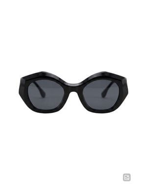 Fifth & Ninth Riven 50Mm Small Geometric Sunglasses - Black